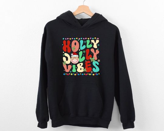 Discover Holly Jolly Vibes Christmas Hoodie