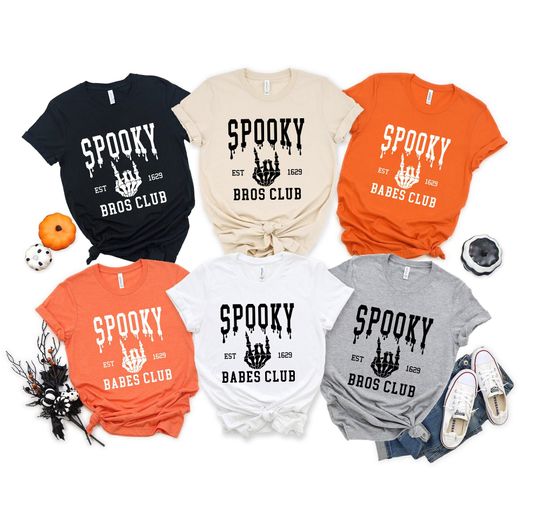 Discover Spooky Babe Halloween Matching Shirts
