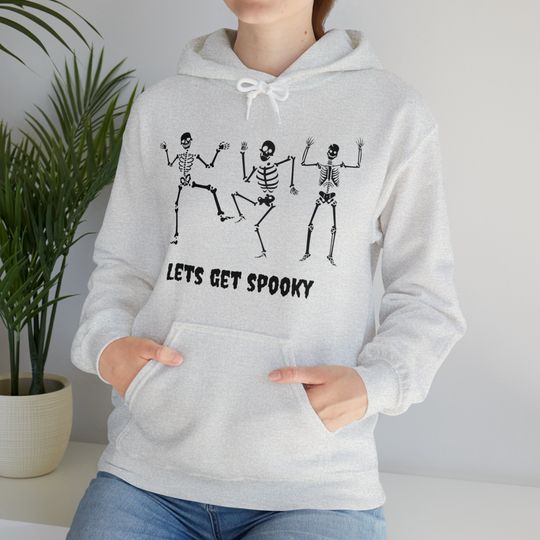 Discover Lets get spooky skeleton hoodie