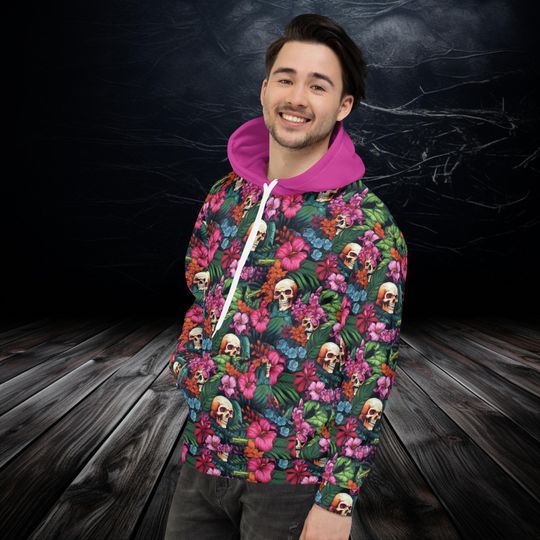 Discover Hawaiian Horror Collection Custom Hoodie Skull series 1