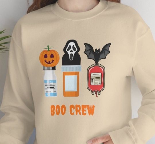 Discover Halloween Nurse Sweatshirt - Trendy Spooky Apparel