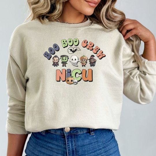 Discover Pastel NICU Halloween Sweatshirt - Cute Healthcare Apparel