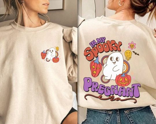 Discover In My Spooky Pregnancy Era Sweatshirt for Moms