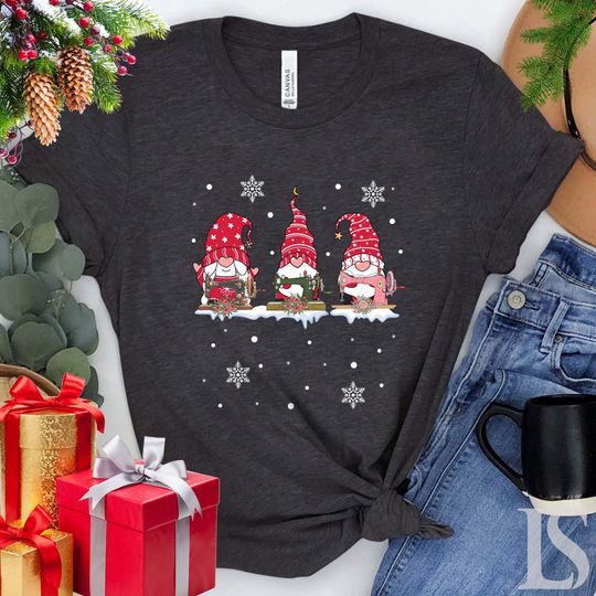 Discover Sewing Christmas Shirt, Gnomes Sewing, Sewing Gift, Gift For Sewing, Sew Gift