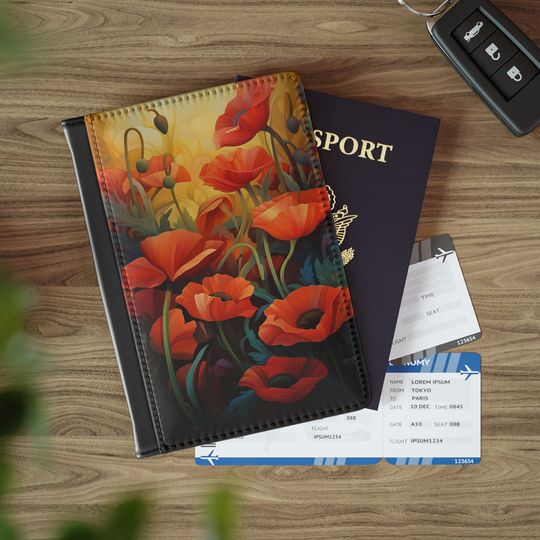 Discover Wildflower Tranquility Passport Cover