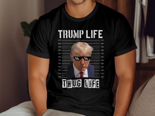 Discover Trump Mugshot Shirt POTUS Mug Shot Tshirt Trump 2024 tee Save America Tshirt Funny Meme shirt