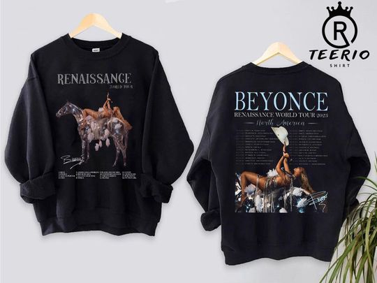 Discover Be-yonc tour Re-naissance tour Sweatshirt, Pop music Sweatshirt, Renaissance World