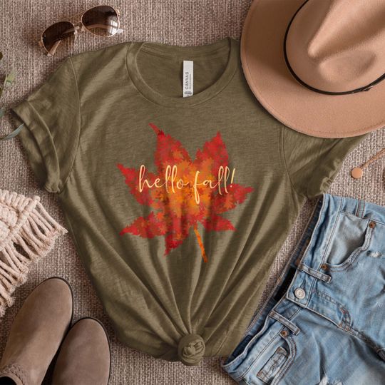Discover Maple Leaves Fall Season T-shirt, Welcome Fall Tee