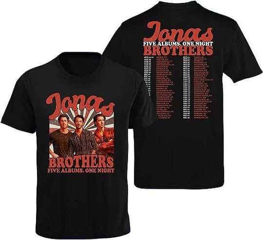Discover Jonas Brothers Shirt Five Albums One Night Tour