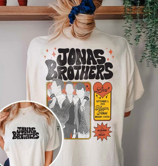 Discover Vintage Jonas Brothers Shirt, Jonas Brothers Merch Shirt