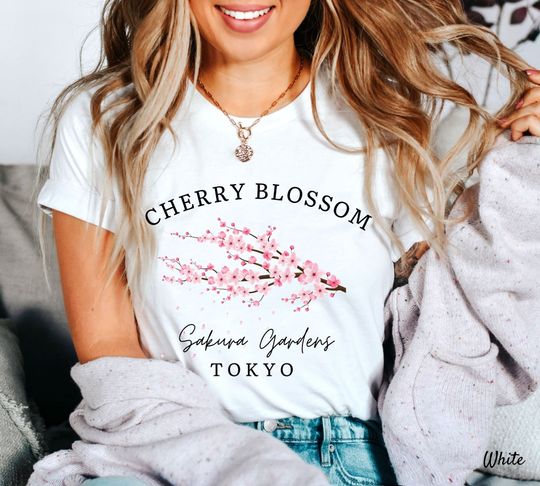Discover Cherry Blossom Gardens Japan T-shirt,  Sakura Gardens Tokyo T- shirt