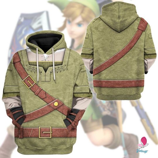 Discover Zelda Link Tears of the Kingdom Full Over Print 3D Hoodie