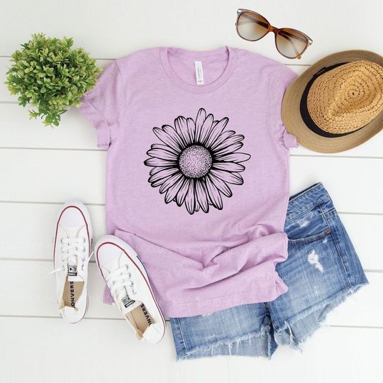 Discover Daisy Shirt, Wildflower Shirt, Boho Shirt, Floral T-shirt Gift, Flower Shirt