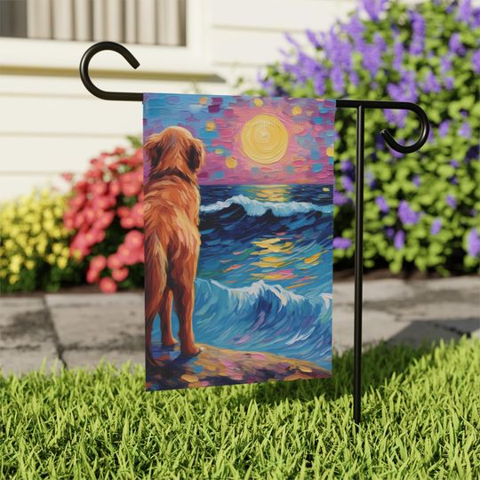 Discover Golden Retriever Dog Lover Garden Flag