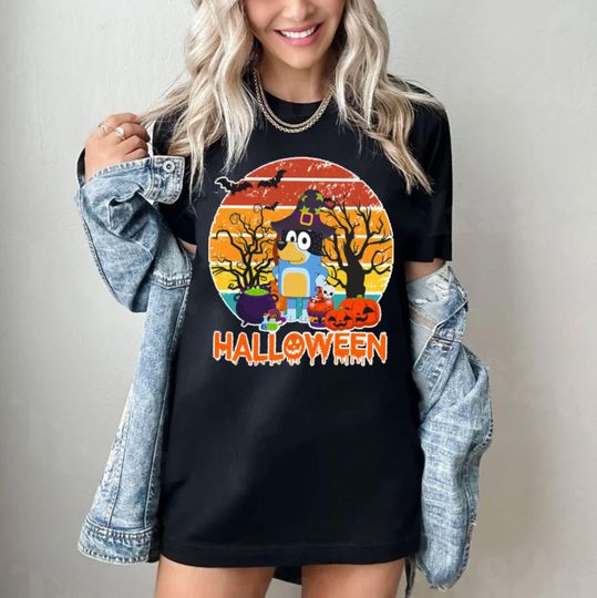 Discover BlueyDad Halloween Shirt Vintage BlueyDad Hallowee T-shirt