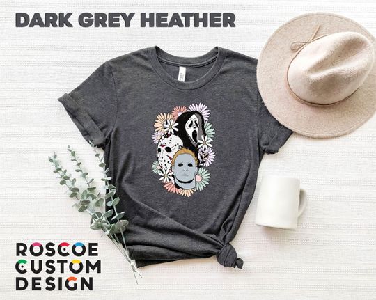 Discover Horror Movie Halloween Scream Jason Spooky Shirt, Horror Movie Characters T-Shirt