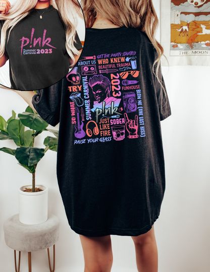 Discover Pink Summer Carnival 2023 Tour Shirt - Festive Design
