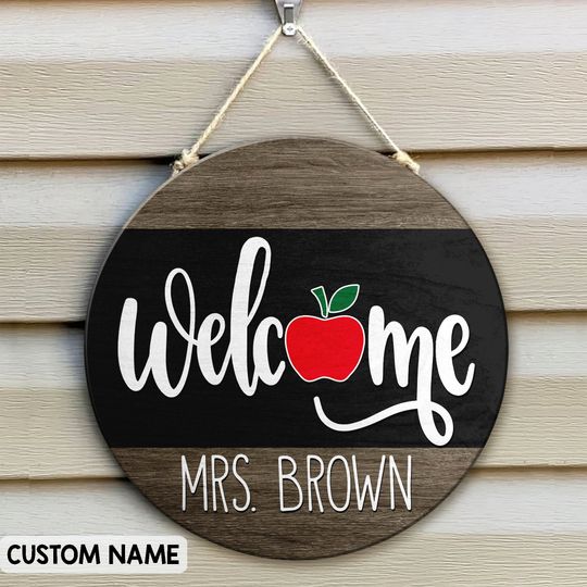 Discover Personalized Teacher Name Classroom Door Sign