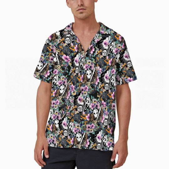 Discover Horror Movie Halloween Spooky Season Hawaiian Shirt