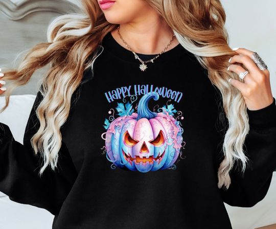 Discover Jack O Lantern Shirt, Halloween Heavy Blend Crewneck Sweatshirt