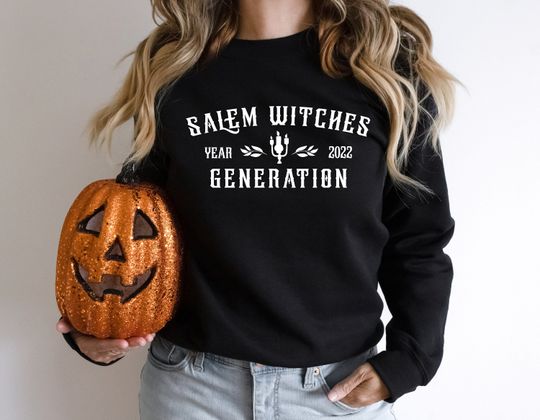 Discover Halloween Sweatshirt Women, Salem Witch Company Shirt, Halloween 2022 Party Witches Union Sweater