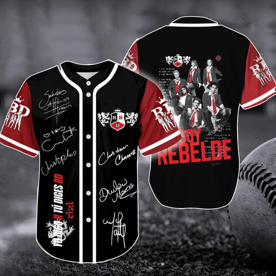 Discover Rebelde Est 2004 Signature Baseball Jersey, Besame Sin Miedo