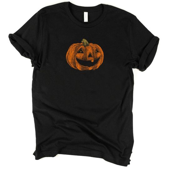 Discover Pumpkin Halloween T-Shirt | Jack O'Lantern Fall Shirt