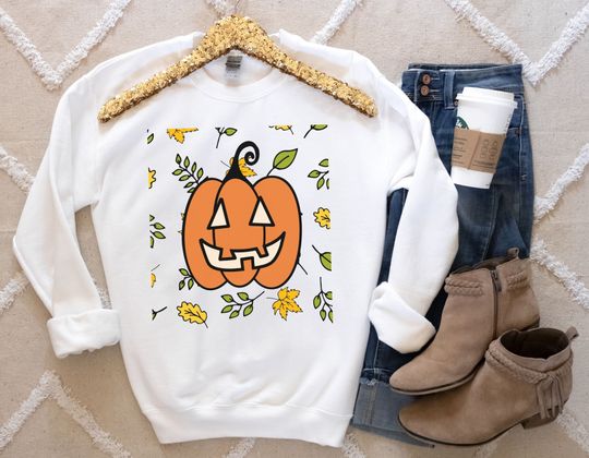 Discover Halloween Pumpkin Sweatshirt - Cute Fall Design