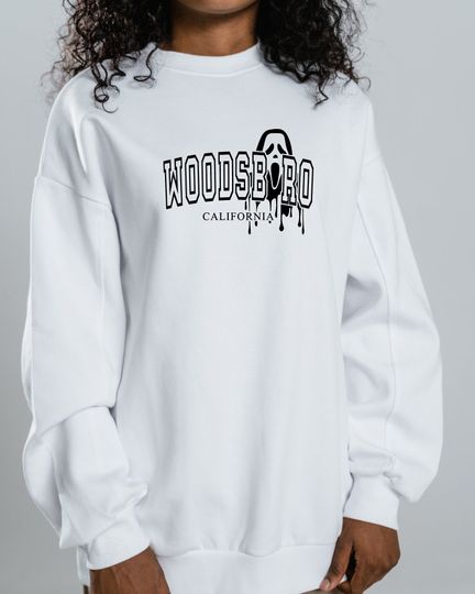 Discover Woodsboro ghostface sweatshirt, scary movie shirt, mens shirt, womens shirt, scream shirt, horror fan shirt