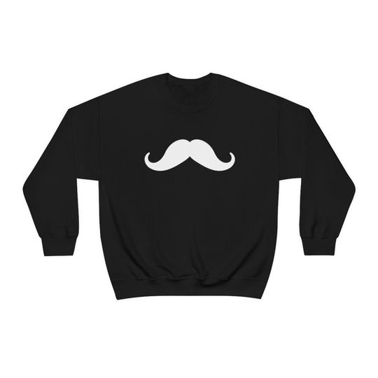 Discover Cute Mustache Pocket Sweatshirt