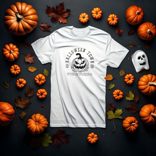 Discover Halloween Town Shirt, Fall Pumpkin Shirt, Halloweentown University Shirt, Halloween Movie Women Shirt, Pumpkin Halloweentown Shirt