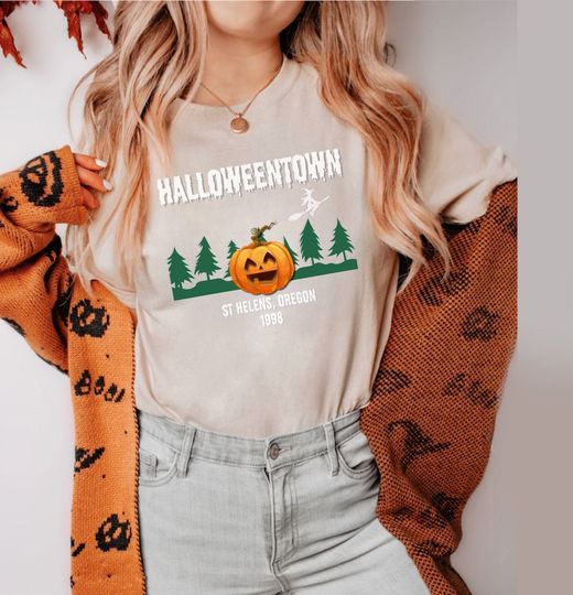 Discover Halloweentown | St Helens, Oregon 1998 Unisex Sweatshirt | Halloween Long Sleeve TShirt | Halloween Shirt Men Women | Halloweentown Costume