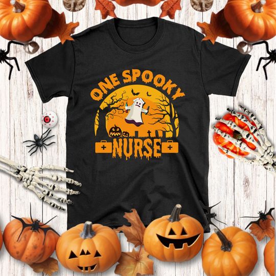 Discover Spooky Nurse Halloween Shirt | Funny Gift for Nurses