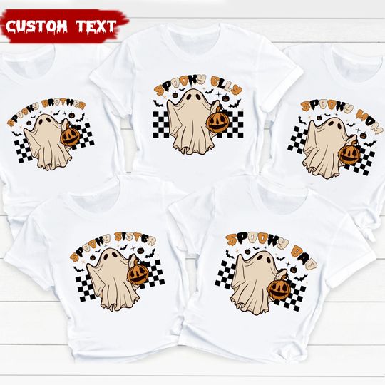 Discover Personalized Spooky Family Matching Halloween Shirt
