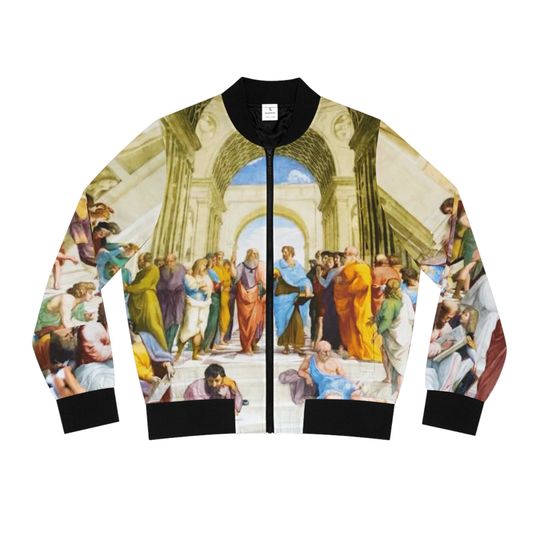Discover School of Athens Raphael Women's Bomber Jacket