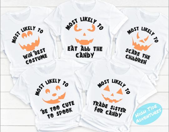 Discover Family Group Matching Halloween Shirts