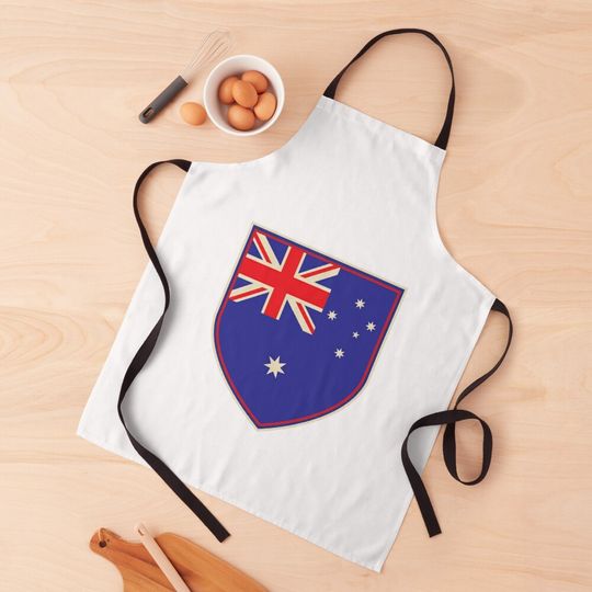 Discover Australia Flag Grunge Style Apron