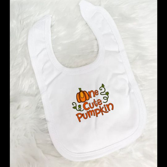 Discover One Cute Pumpkin Baby Bib