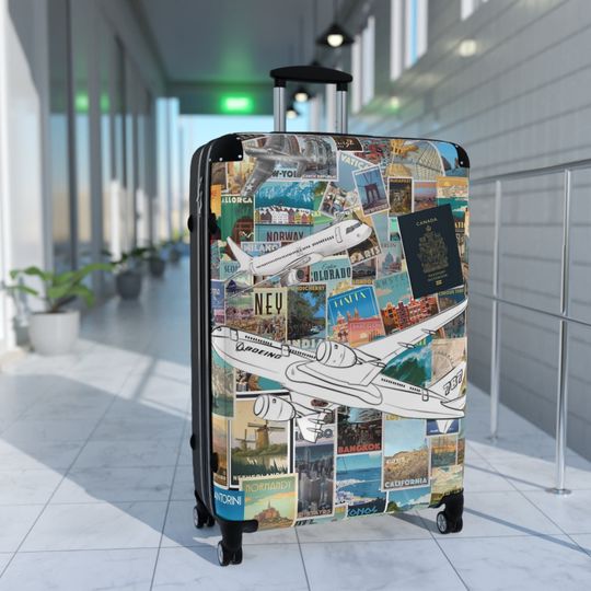 Discover Travel Suitcase with 4 Wheels Suitcase