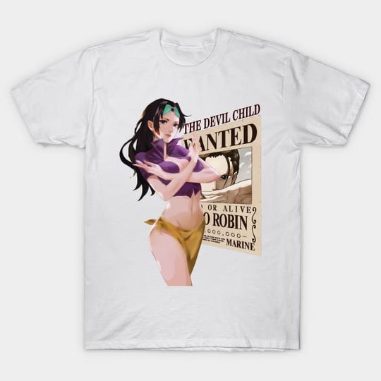 Discover Nico Robin Wanted One Piece Anime T-Shirt