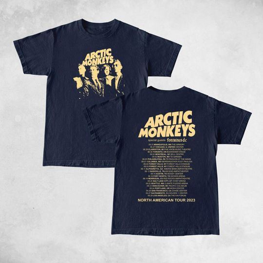 Discover Arctic Monkey 2023 North America Tour Dates T Shirt