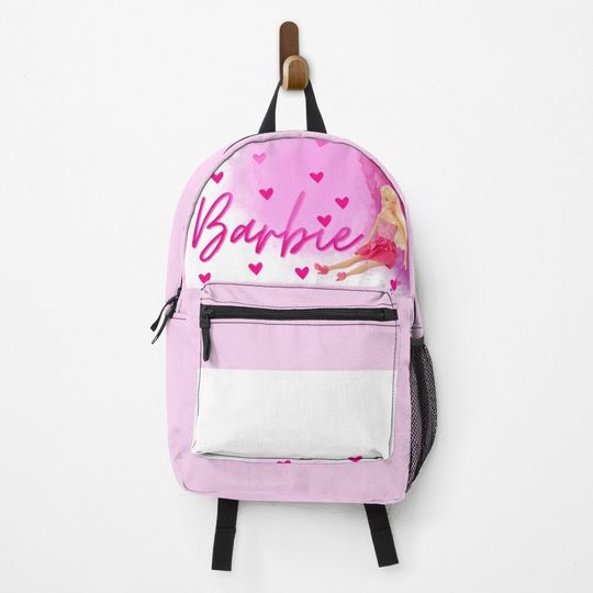 Discover Pink Barbie Girl Backpack
