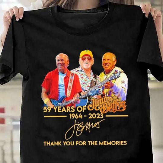 Discover R.I.P Jimmy Buffett Shirt, 59 Years 1964-2023 Jimmy Buffett Thank You