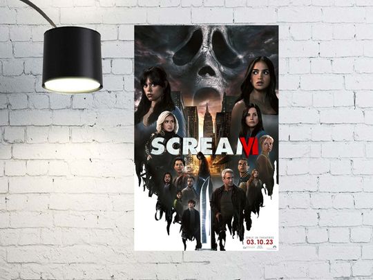 Discover Scream VI Movie Poster 2023 Horror Halloween Movie Poster