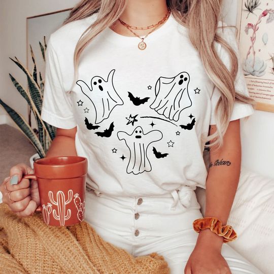 Discover Ghost Shirt, Spooky season Shirt, Kids Halloween Shirt