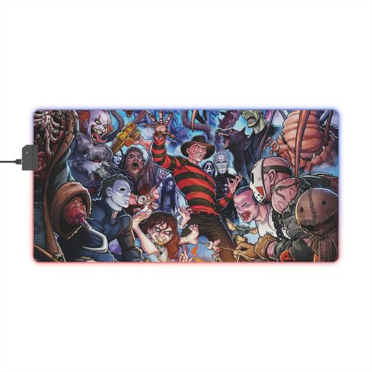 Discover Horror Movie LED Gaming Mouse Pad