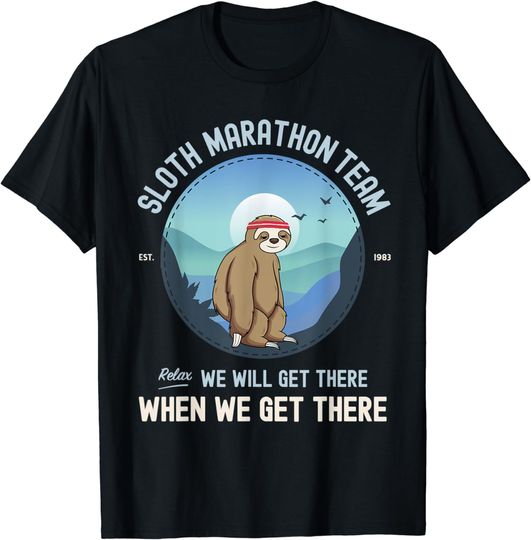 Discover Sloth Marathon Shirt, Sloth Marathon Team T-Shirt