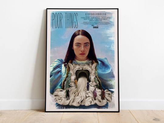 Discover Poor Things, Yorgos Lanthimos, Emma Stone, Mark Ruffalo, Willem Dafoe, 2023 Poster