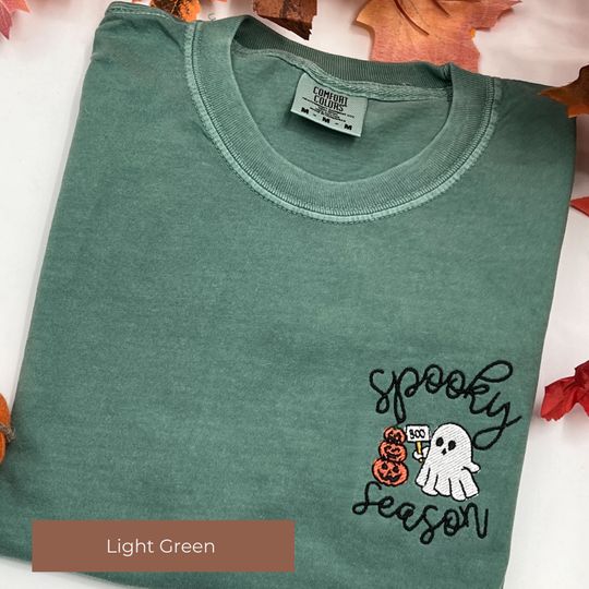 Discover Embroidered Ghost Shirt | Halloween Spooky | Embroidered Halloween | Ghost  Tee | Fall Sweatshirt