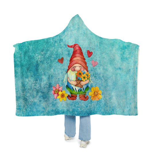 Discover Hooded Snuggle Blanket, Gnome Hooded Blanket